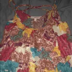 flowery tank top